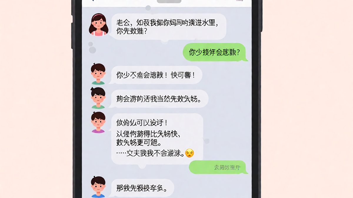 经典送命题被男生用逻辑满分的答案反杀