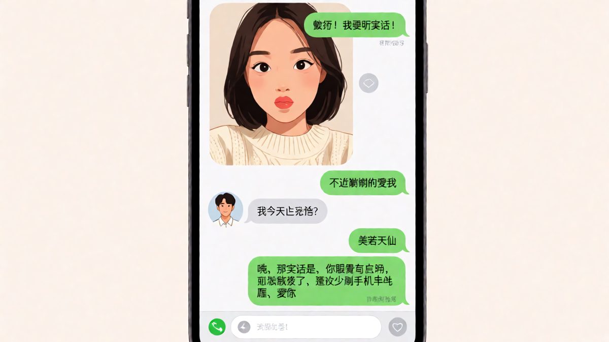 女生求夸却被男生用'关心式实话'完美化解