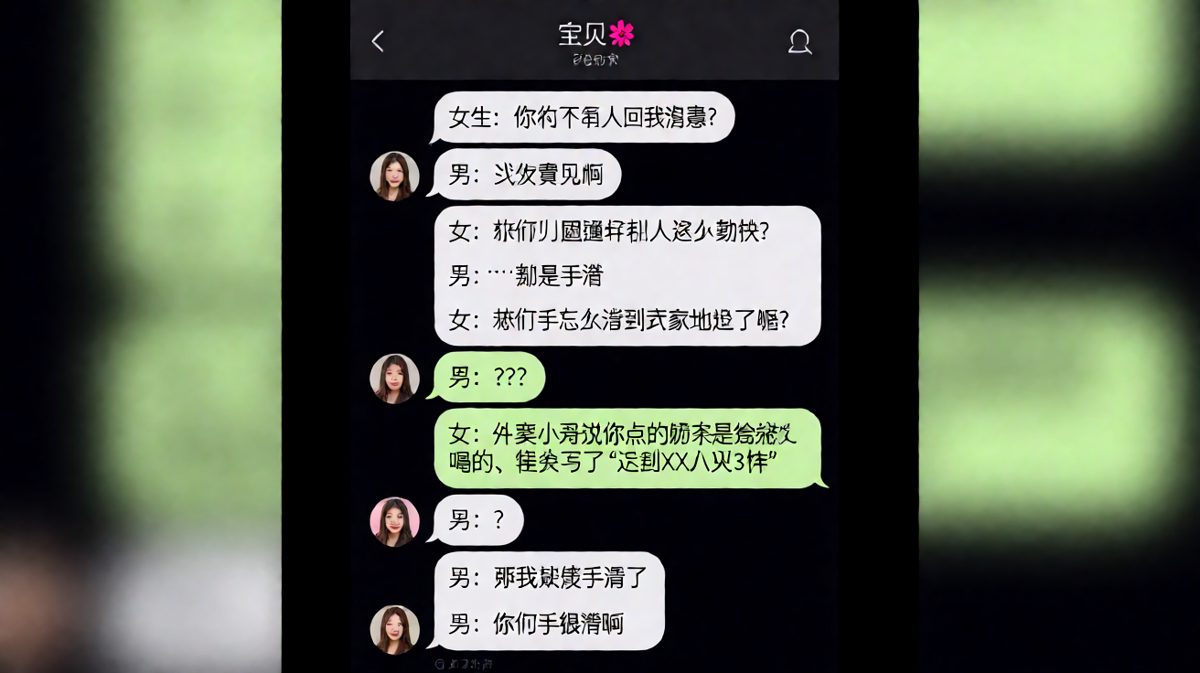 男生说自己没看手机，结果手滑点了奶茶外卖送到女生家