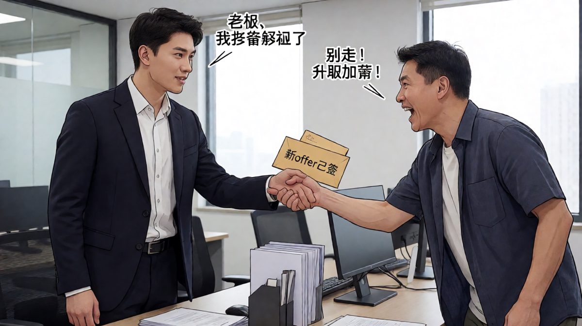 员工提离职老板加薪挽留，反转是员工早已有更好的offer