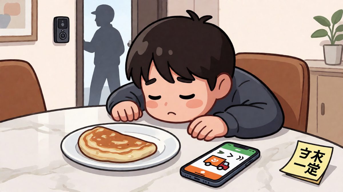 格子四：算了，还是点个外卖吧。
