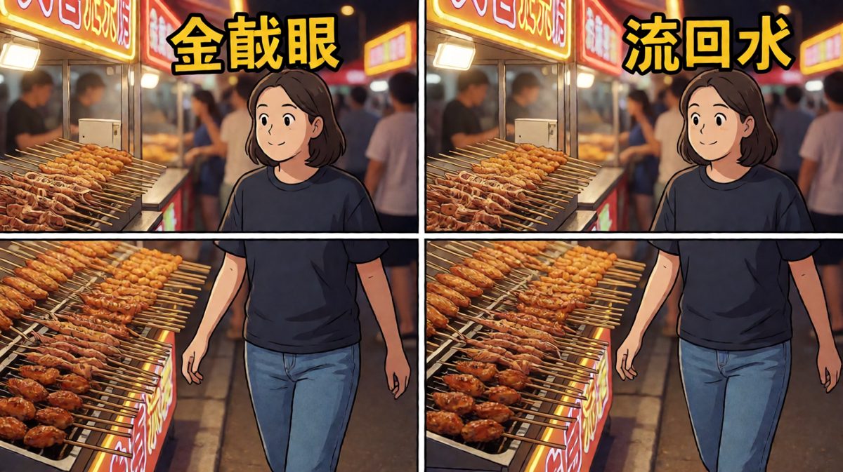 路过烧烤摊，意志力开始动摇