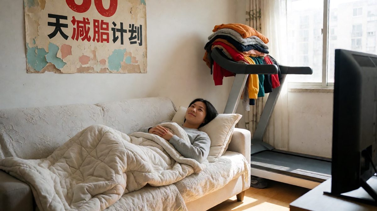 一年后的跑步机，成功转型为晾衣架