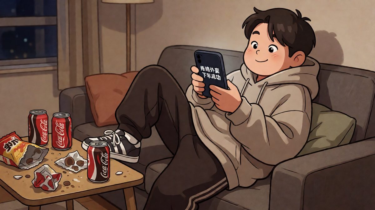 当晚，炸鸡说它也想减……肥。