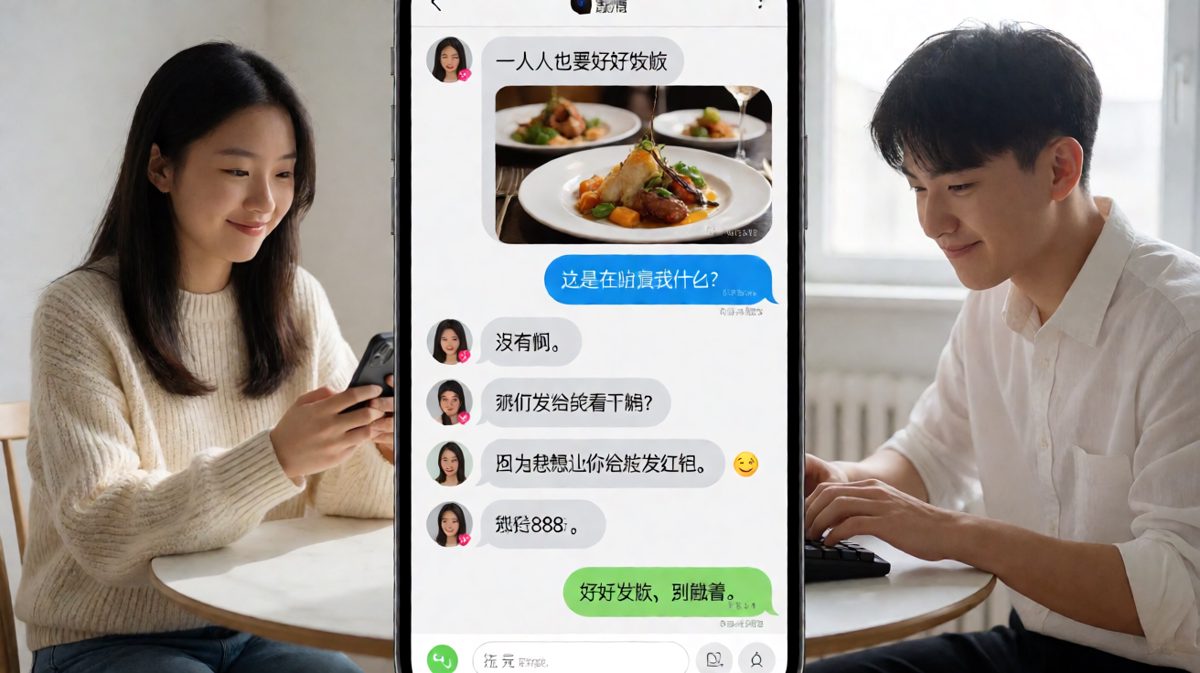 女生发美食朋友圈看似独立生活，实则暗戳戳求红包，男生秒懂直转888。