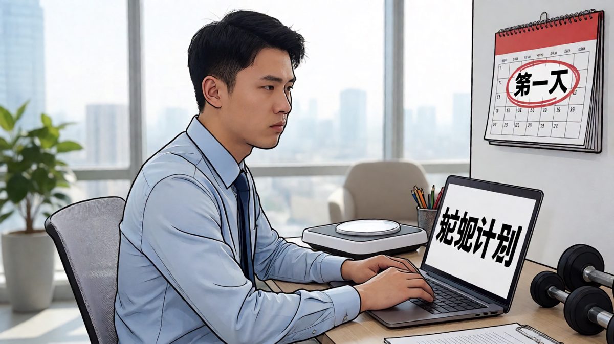 立下了坚定的减肥flag