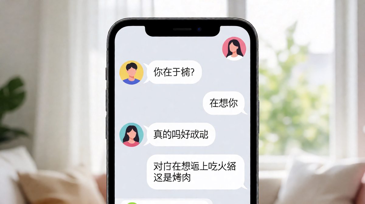 「在想你」原来是「在想吃什么」