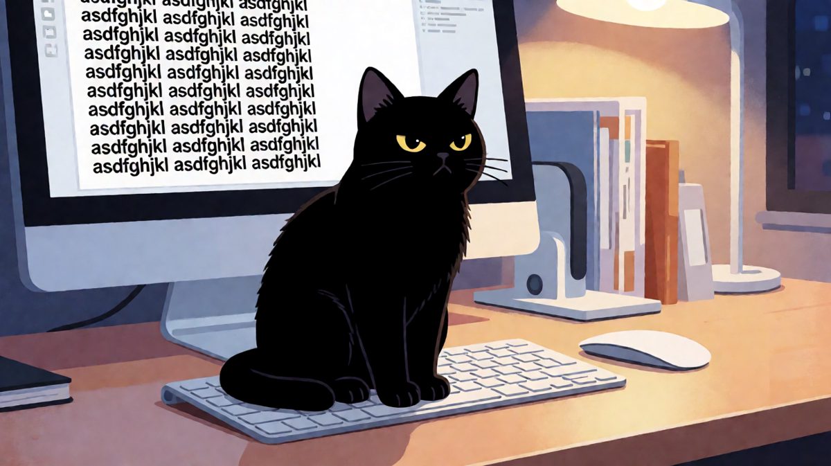 猫：这份报告写得不错，继续加班，今晚不许走。
