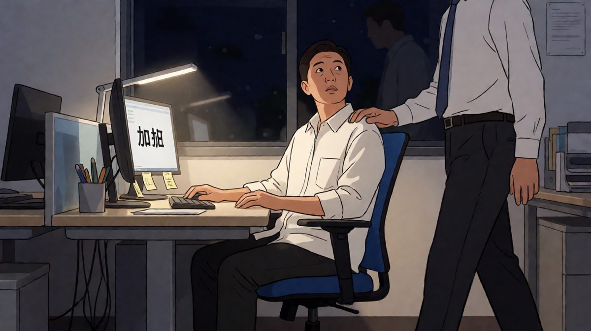 老板：年轻人不要总想着下班，要主动加班。