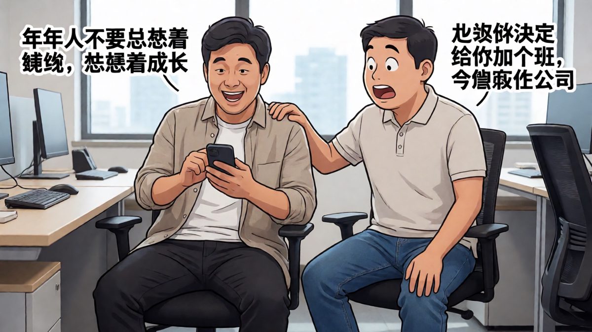 别想着赚钱要想着成长，然后被留下加班