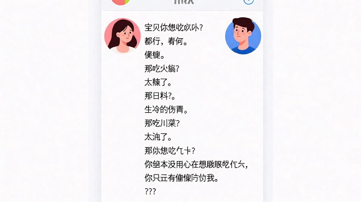 「随便」二字，是情侣间最大的迷魂阵。