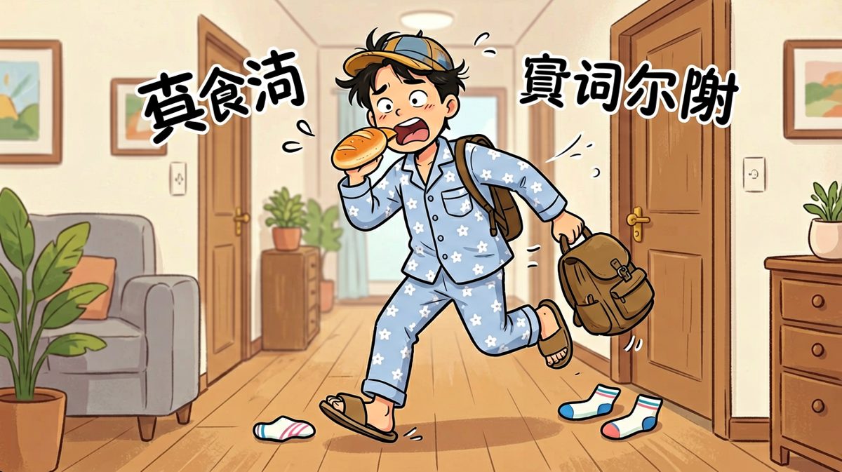 迟到预警！必须以闪电般的速度完成出门流程。