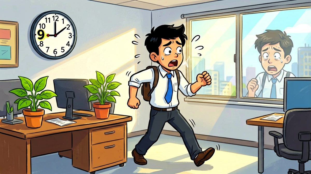 拼命赶到公司，结果发现今天周六……