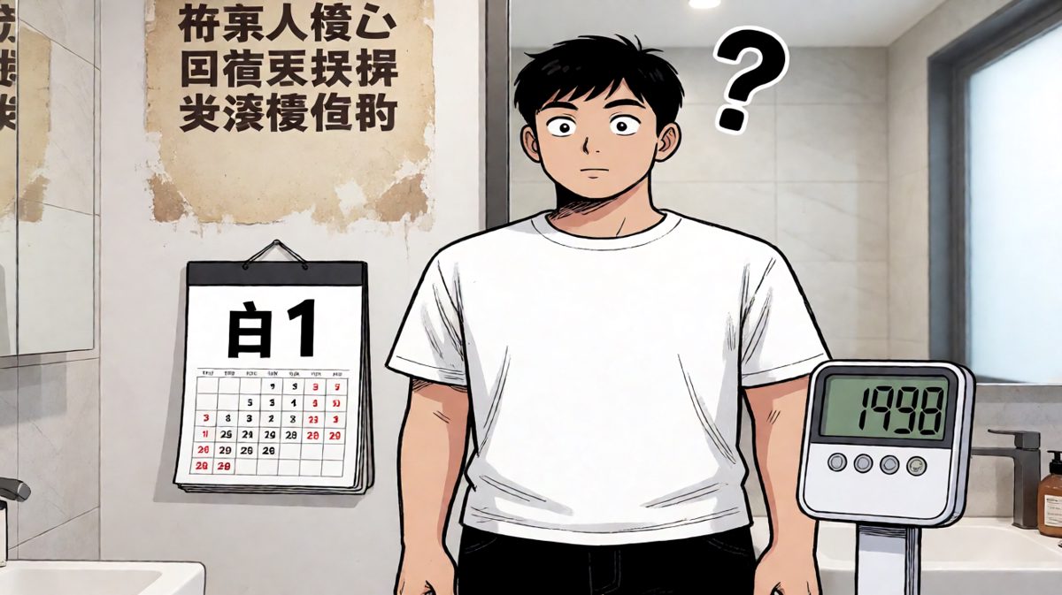 秤上数字说：昨晚的你，是谁？