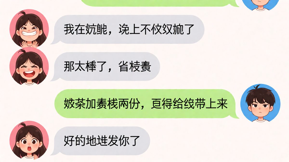 减肥的女朋友说的话，一个标点都不能信