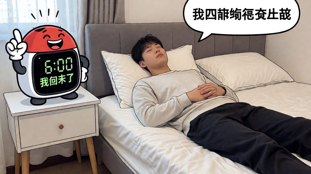 闹钟竟奇迹般完好归来，继续它的使命。