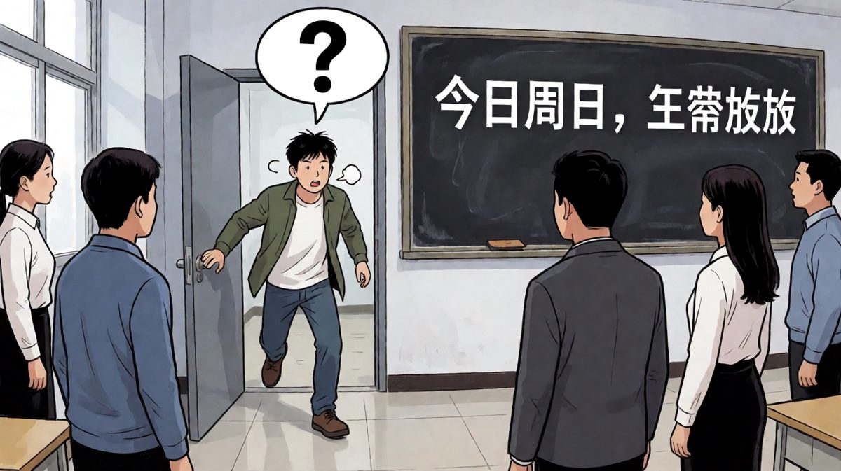 结果……今天是周日？