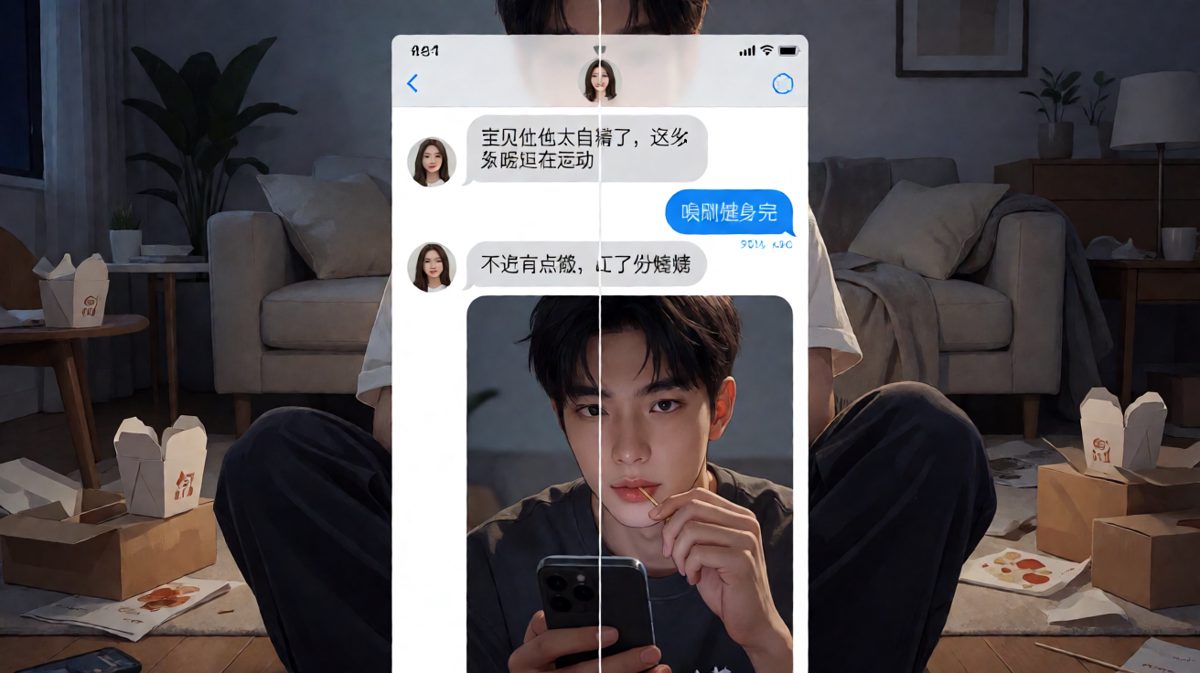 健身达人的人设，一顿夜宵就崩塌了