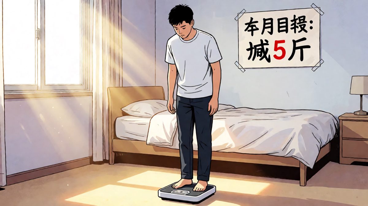 早上上秤，被体重数字狠狠打击