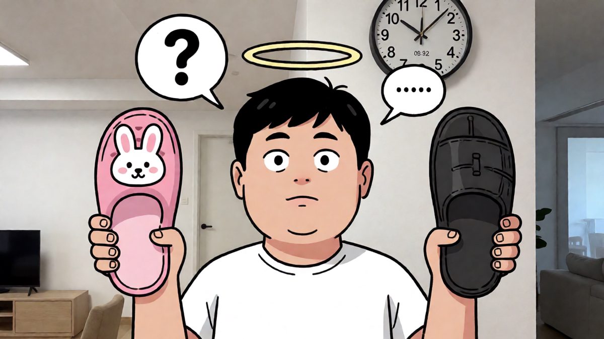 找到了——而且穿反了。