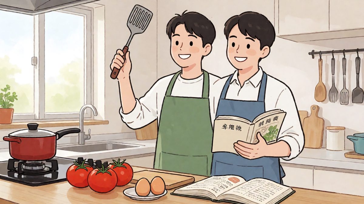 第一格：信心爆棚，今日我要征服厨房！