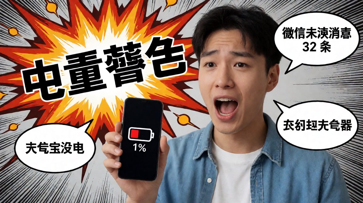 手机剩1%时的精神状态，比临终还安详