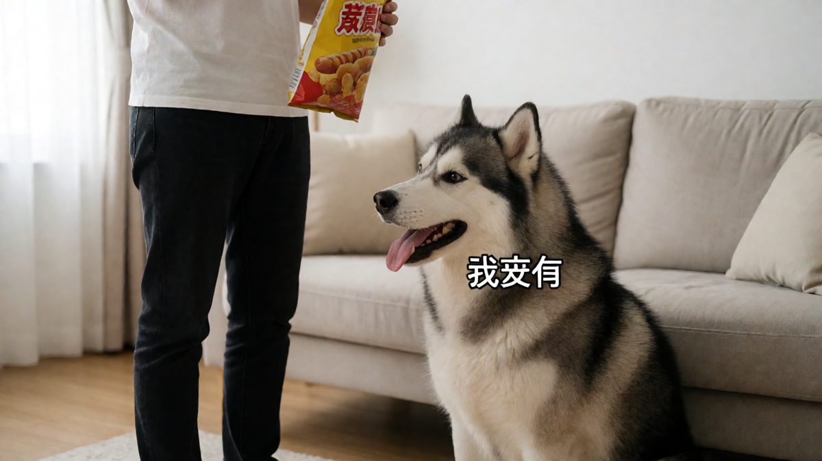 哈士奇吃完火腿肠装死，演技堪比奥斯卡。