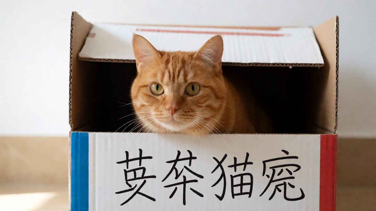 花80买的猫窝，它偏要睡2块钱的纸箱。