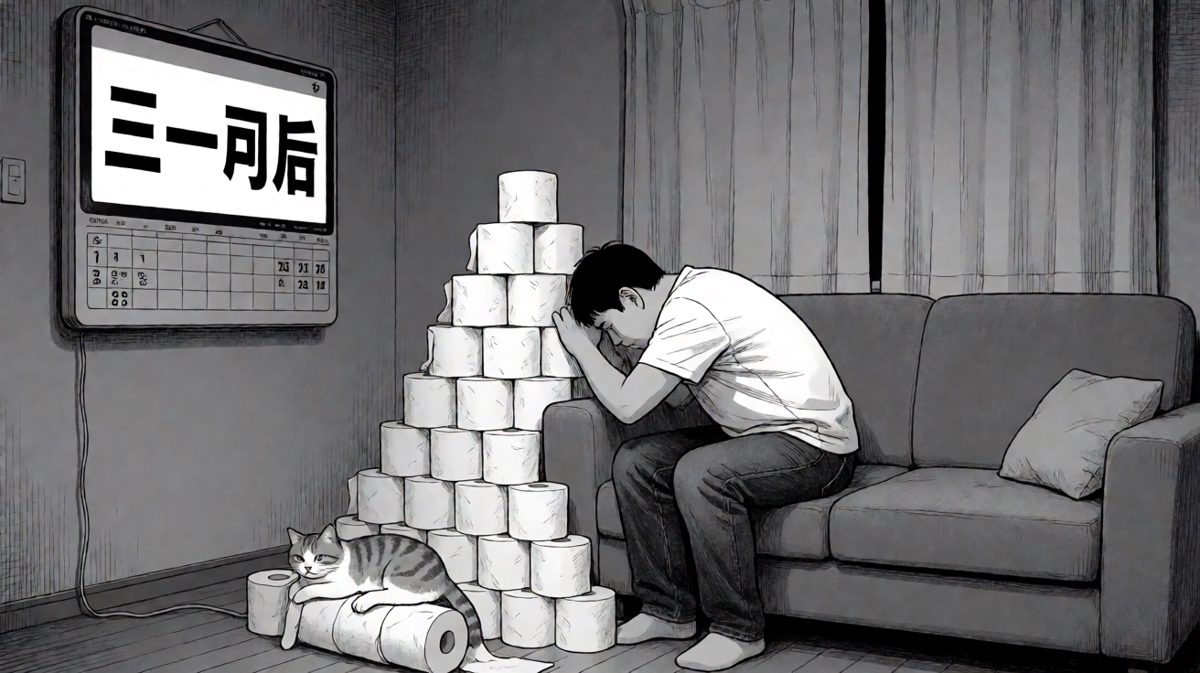三个月过去，卫生纸山几乎没少，主角彻底崩溃