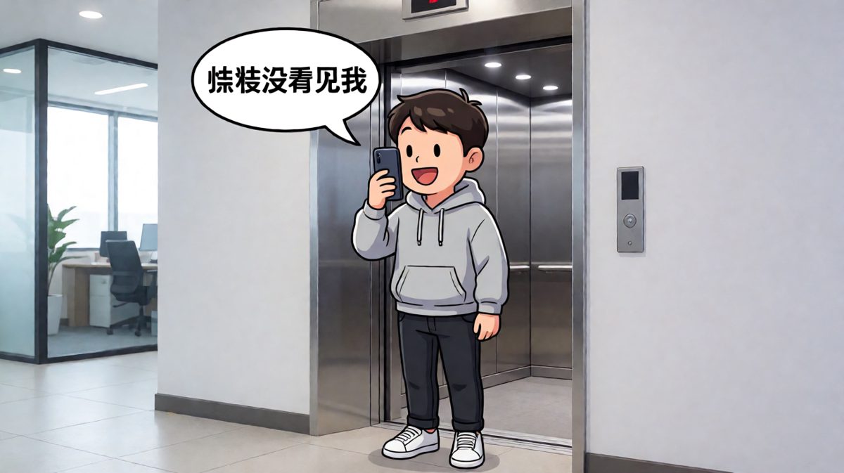 电梯里遇见熟人，我的逃生技能已点满