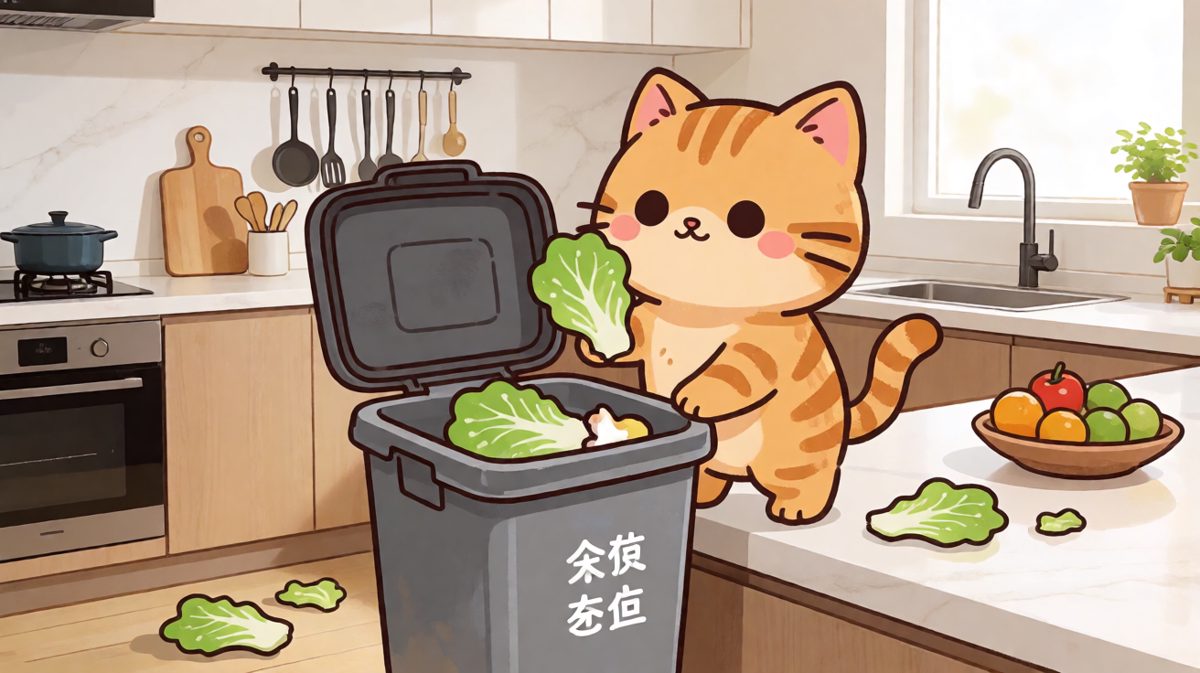 橘猫：垃圾桶先动的手，我只是正当防卫！