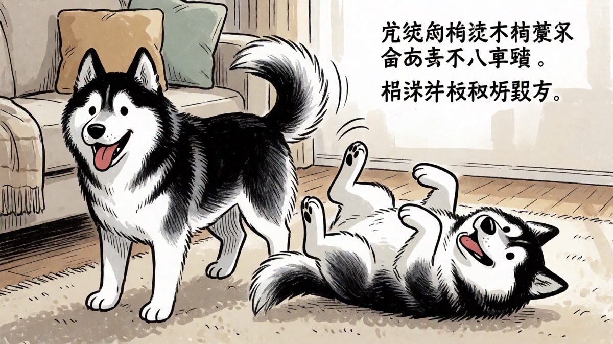 二哈：谁来告诉我……我刚才在干嘛？