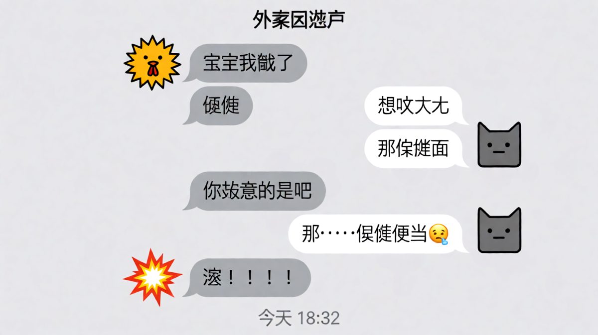 '随便'是情侣对话里杀伤力最大的三个字，每回一句都多一层怒火。