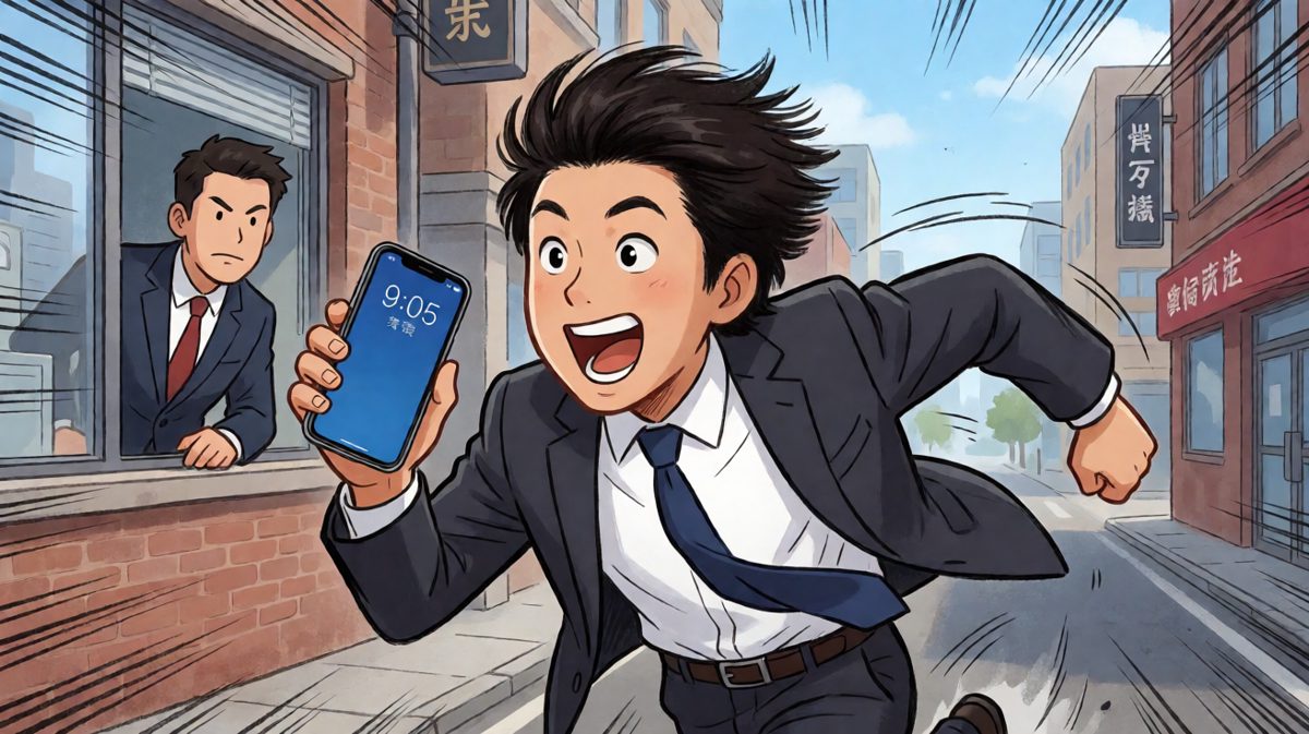 第四格：最终还是没有逃过迟到的命运