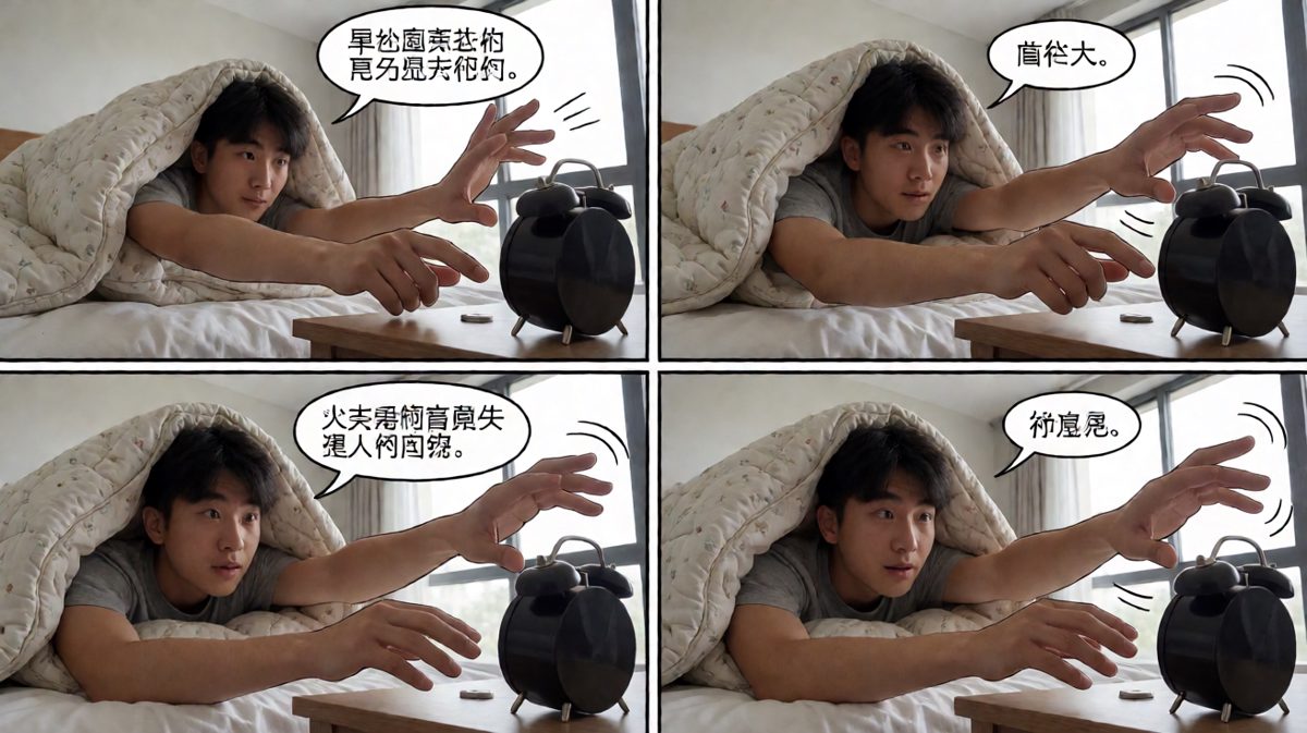 起床的最大难题，是伸出手臂的那一秒。