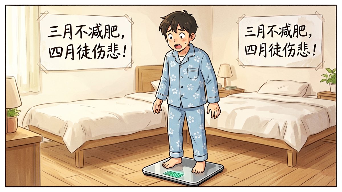 看到体重秤数字，主角当场震惊