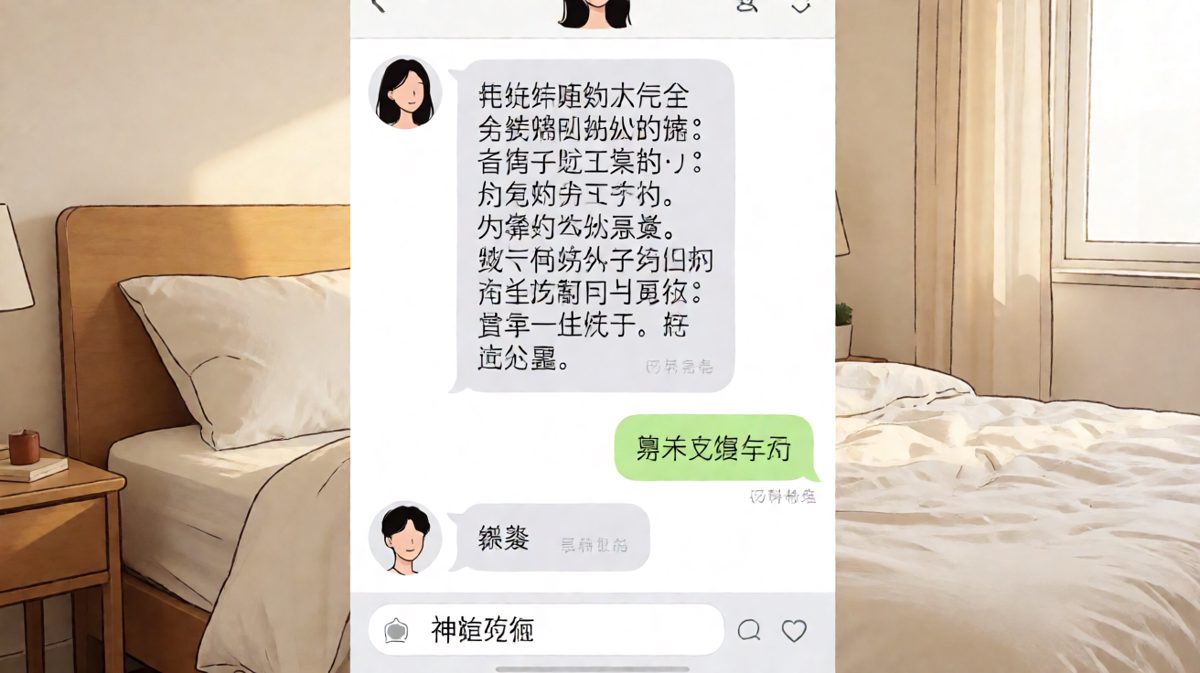 她以为他在敷衍，结果他是在做阅读理解