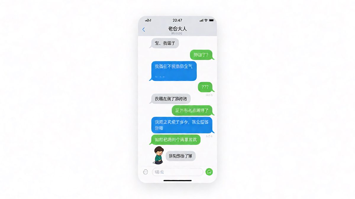 越认错越错，最后被要求写检讨清单，只能跪下认怂。
