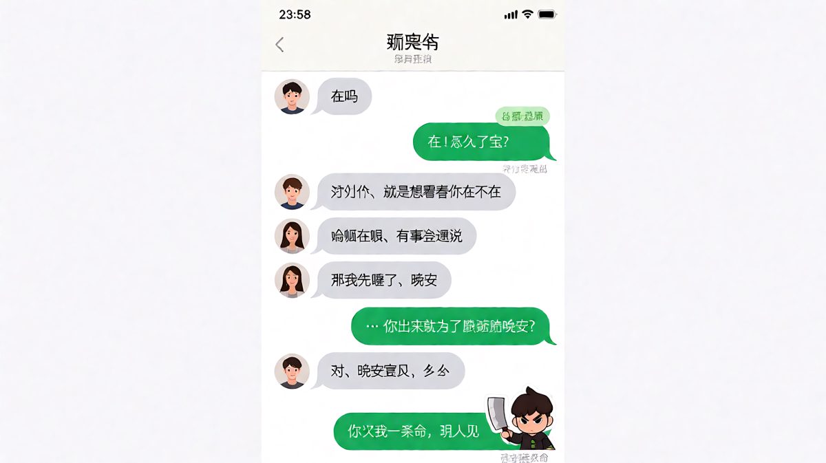 经典「在吗」钓鱼术，钓完就跑，第二天要命。
