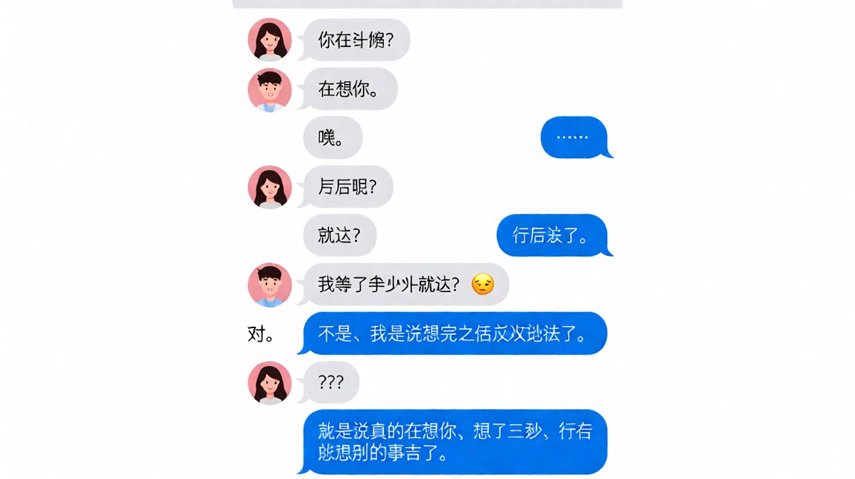 男生坦白「想了三秒就忘」，女生彻底无语。