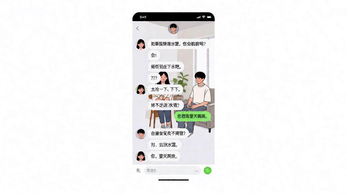 女友设陷阱问救不救，男友反问水温直接破防。