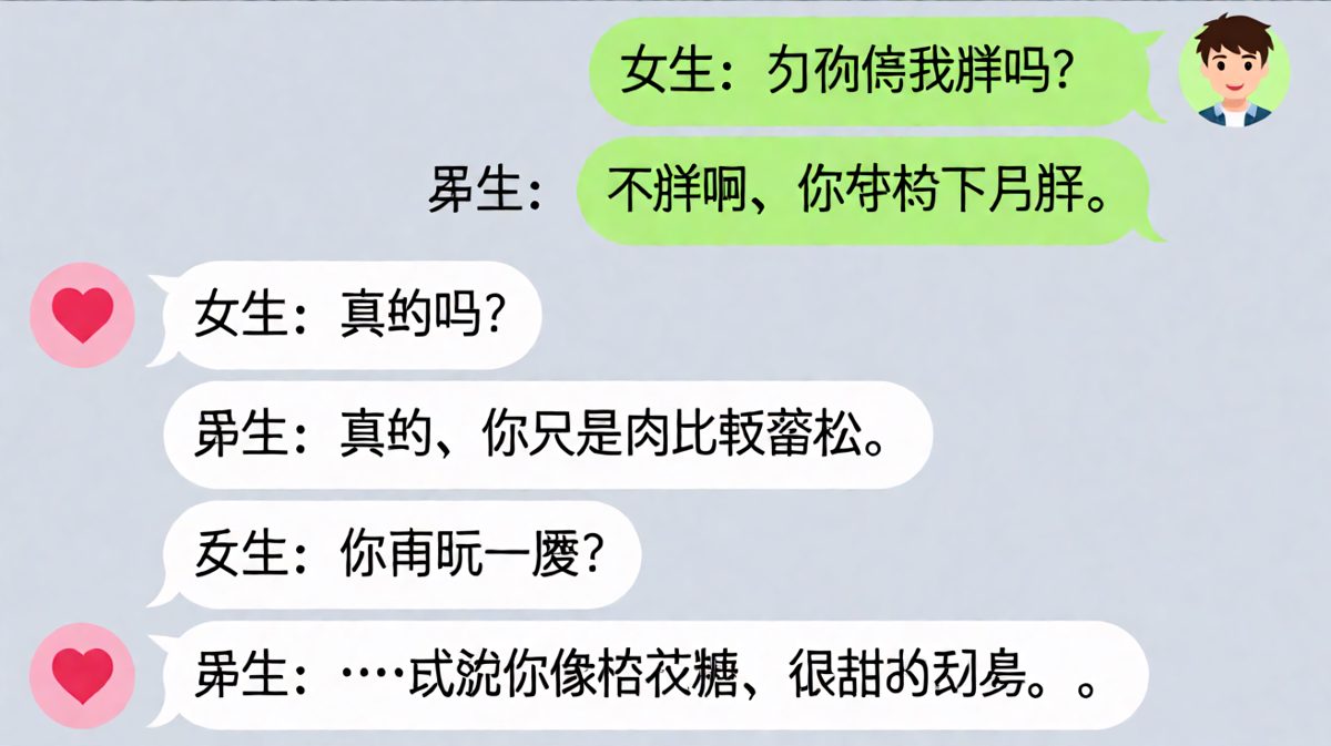男生形容女友像棉花糖，差点又没命了。