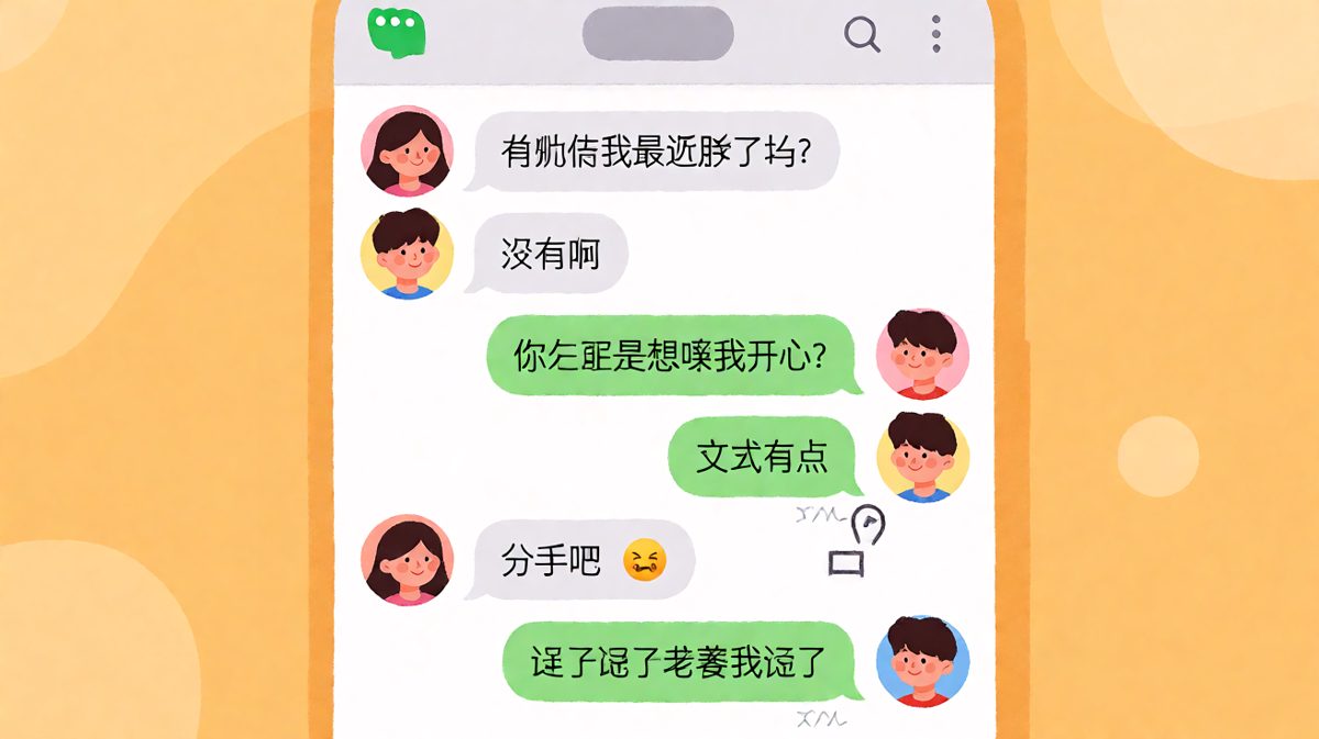 送命题现场：男生以为 safe 了，结果在'诚实'上翻了车。
