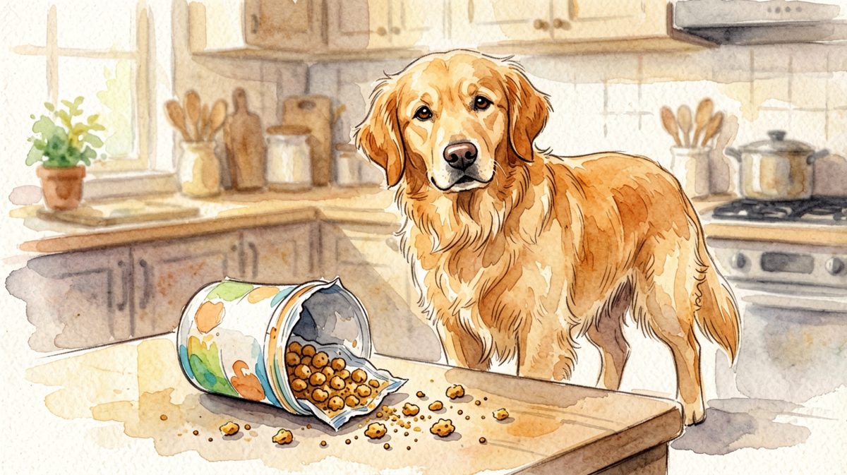狗狗：不是我吃的，是零食先动的手