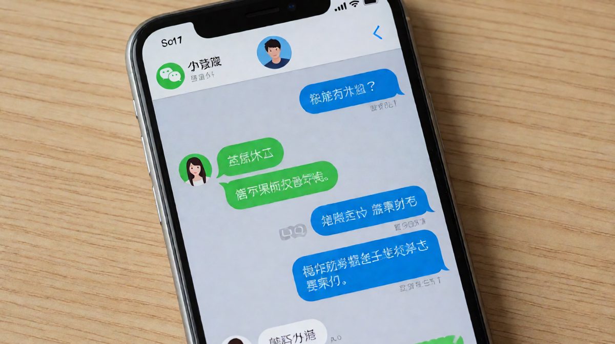 男生发来一句「在吗」，女生秒回「不在」，对话就此结束。
