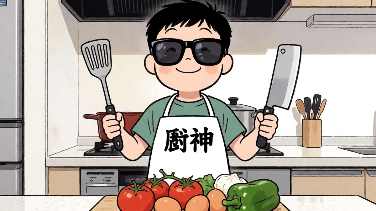 小明穿上厨神围裙，准备大展身手