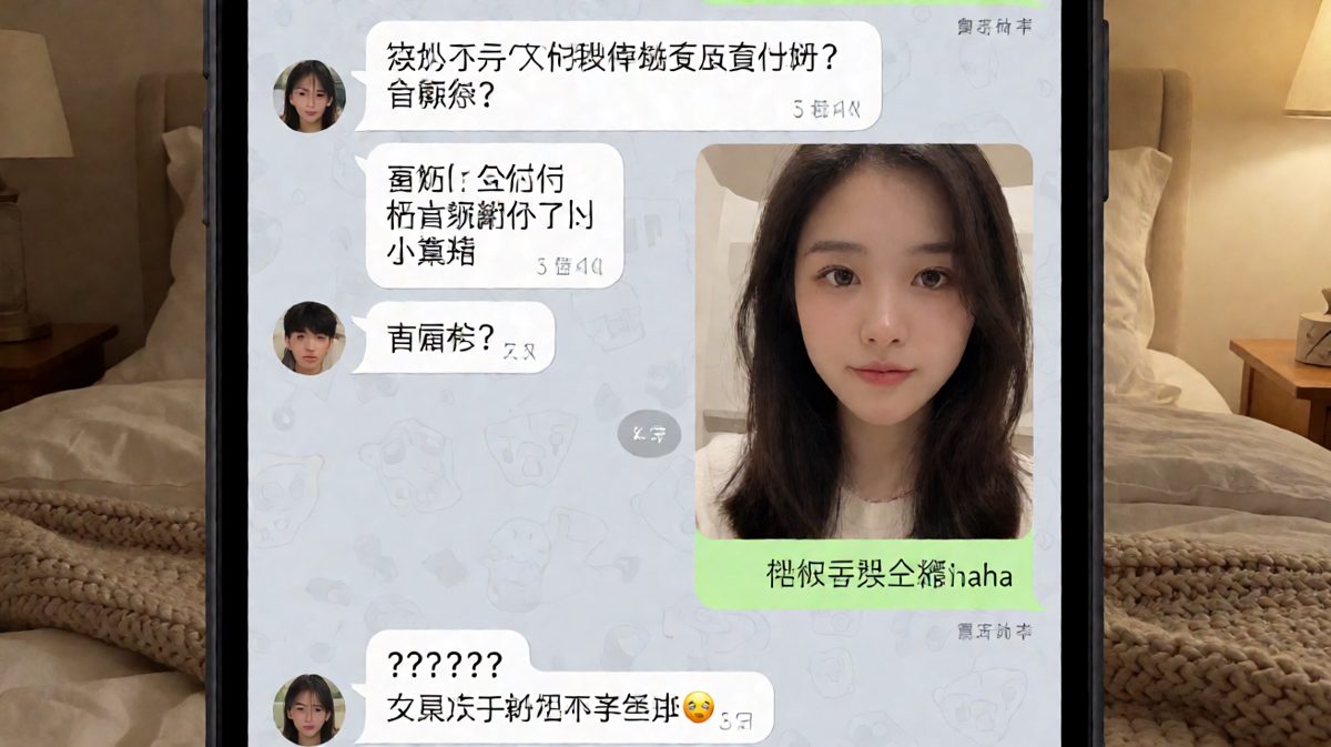女生假装素颜，其实在等男友夸她好看——结果她早就化了全妆还发了自拍。