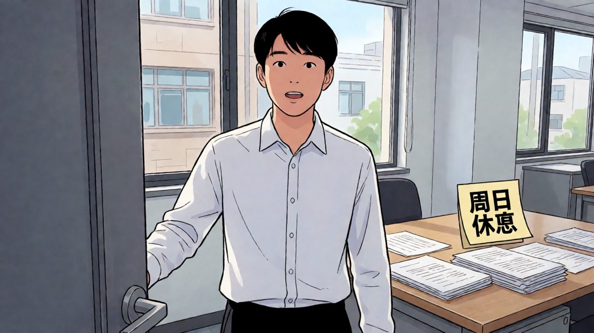 冲进公司才发现——今天周日，社畜崩溃
