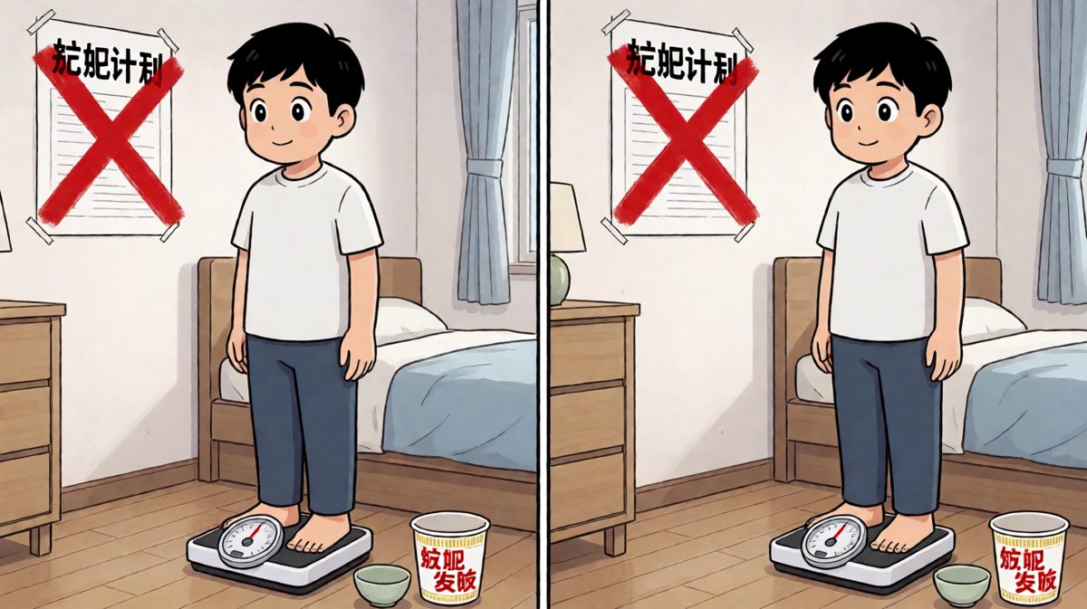 减肥一个月，体重反而涨了——人生最残酷的事。