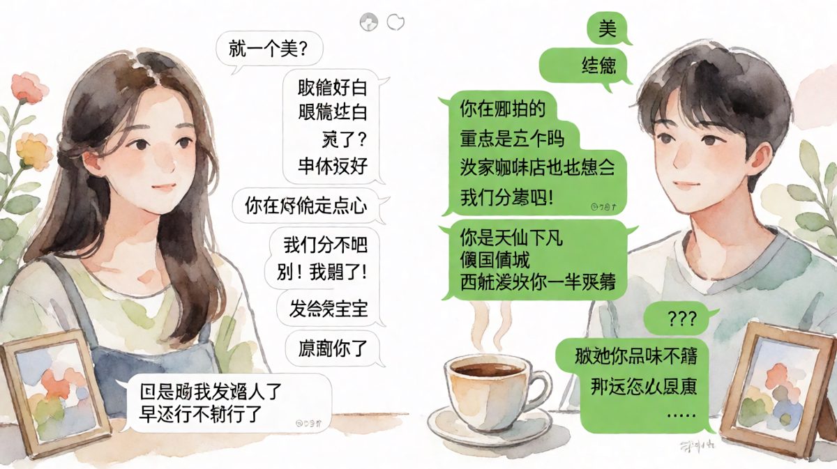 表白了十次，发错了人一次。